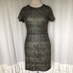 Black and Gold Sparkly Dress